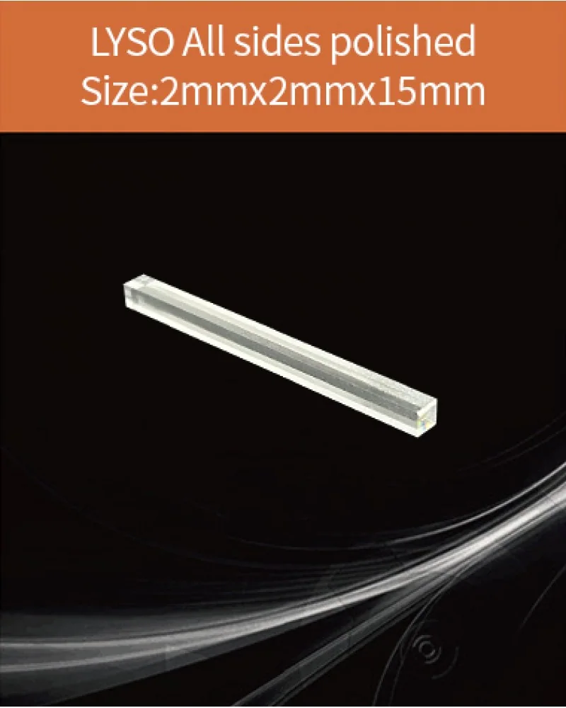 2x2x15mm all sides polished - LYSO(Ce) scintillation crystal by EPIC Crystal