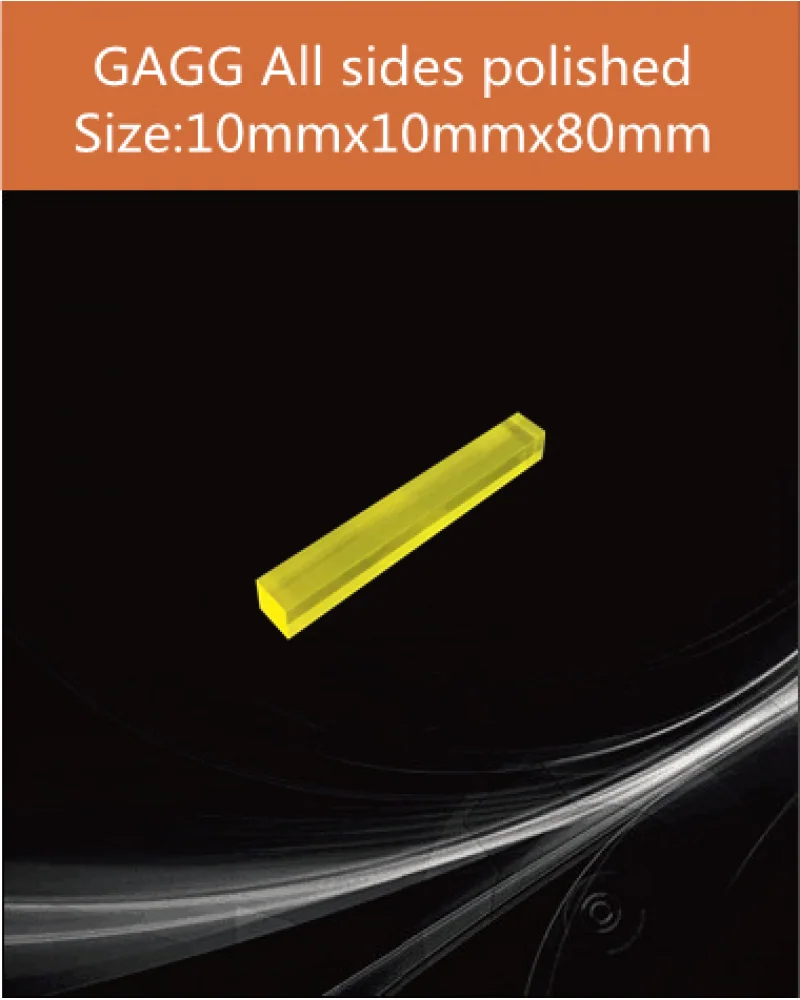 GAGG-Scintillator-10x10x80mm - GAGG(Ce) scintillation crystal by EPIC Crystal