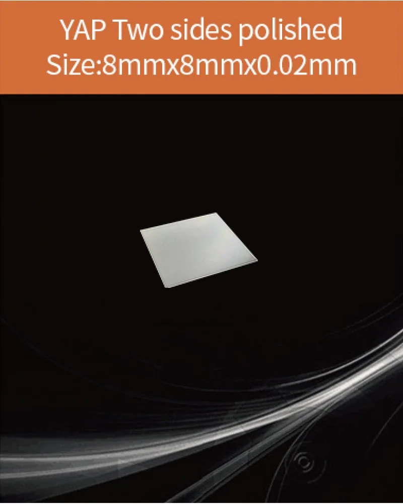 YAG(Ce) / YAP(Ce) YAP:Ce 8x8x0.02mm - YAG(Ce) & YAP(Ce) crystal by EPIC Crystal