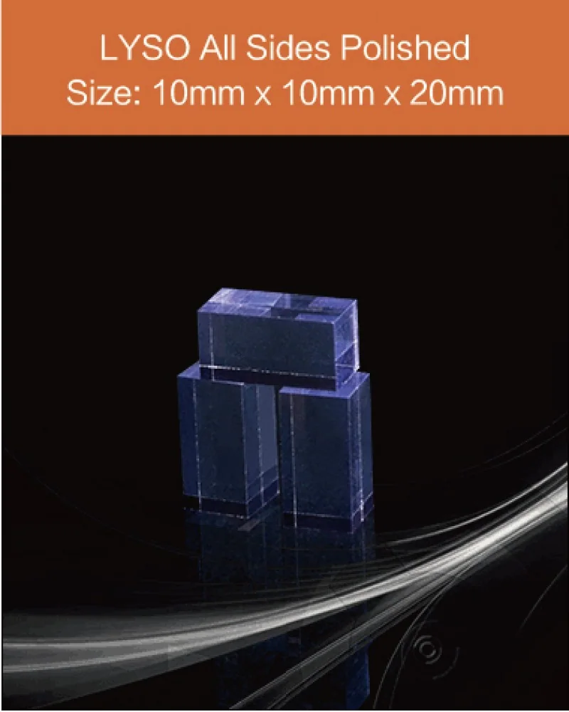 10 x 10 x 20 mm all sides polished - LYSO(Ce) scintillation crystal by EPIC Crystal