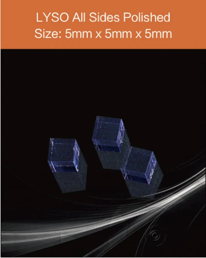 5 x 5 x 5mm all sides polished - LYSO(Ce) scintillation crystal by EPIC Crystal