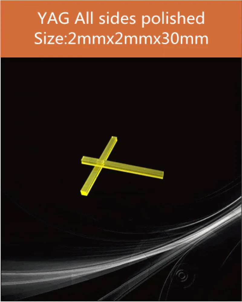 YAG 2X2X30MM - YAG(Ce) & YAP(Ce) crystal by EPIC Crystal