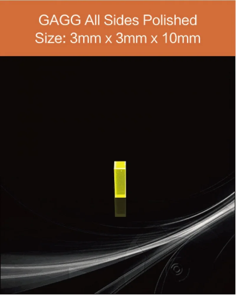 GAGG-Scintillator-3x3x10mm - GAGG(Ce) scintillation crystal by EPIC Crystal