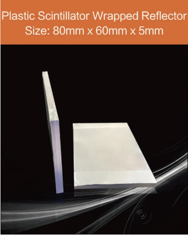 Plastic 80 x 60 x 5 mm e - Plastic scintillator by EPIC Crystal