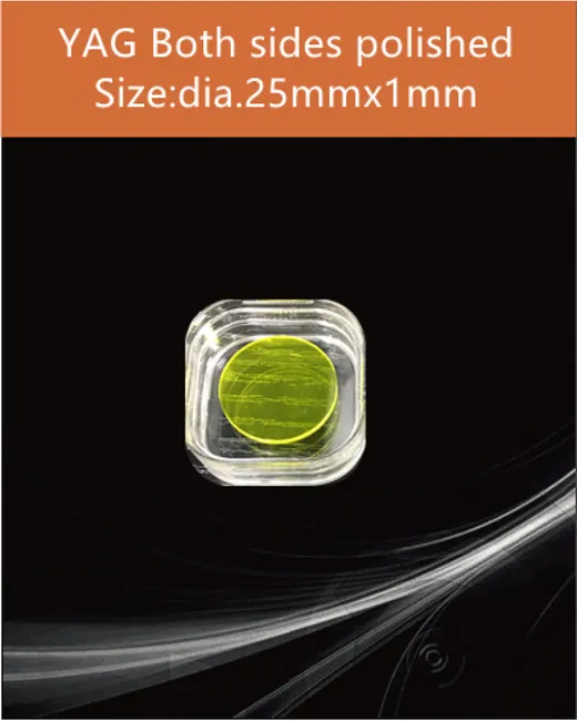 diameter 25x1mm both sides polished scintillation crystal by EPIC Crystal