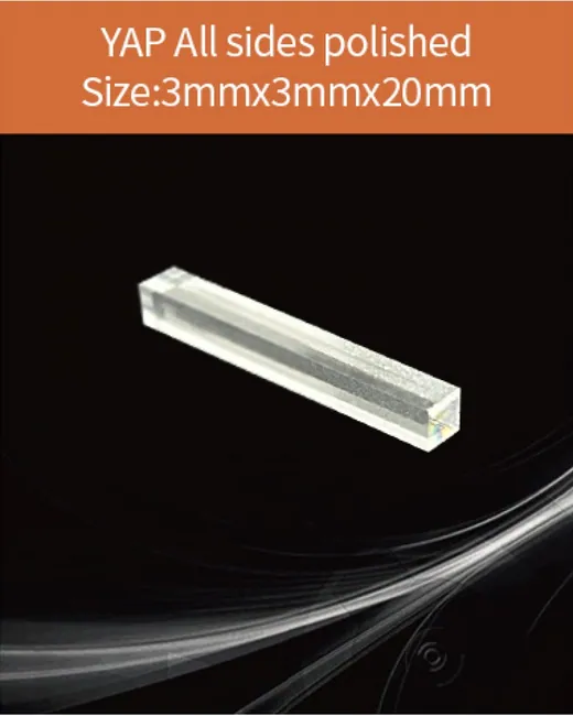 YAG(Ce) / YAP(Ce) YAP:Ce 3x3x20mm scintillation crystal by EPIC Crystal