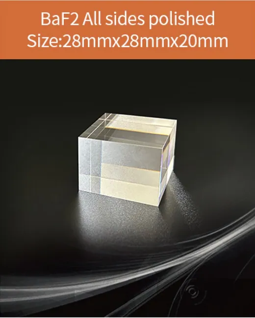 28x28x20mm all sides polished scintillation crystal by EPIC Crystal