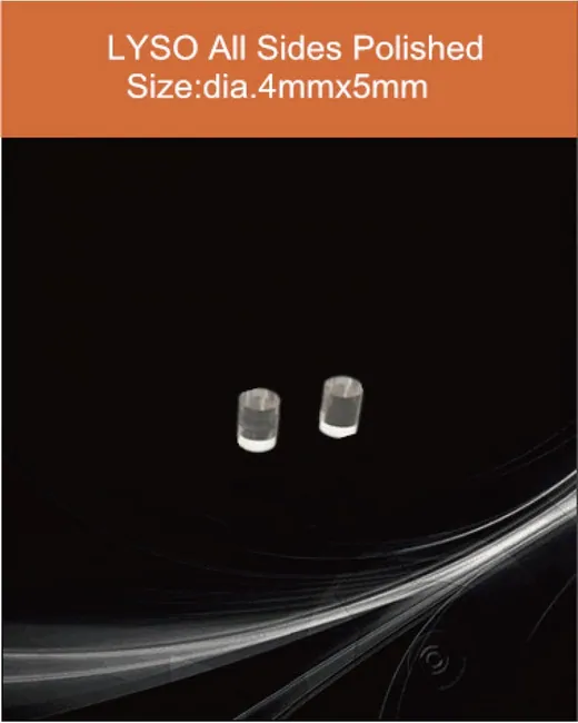 diameter 4mmx5mm all sides polished scintillation crystal by EPIC Crystal