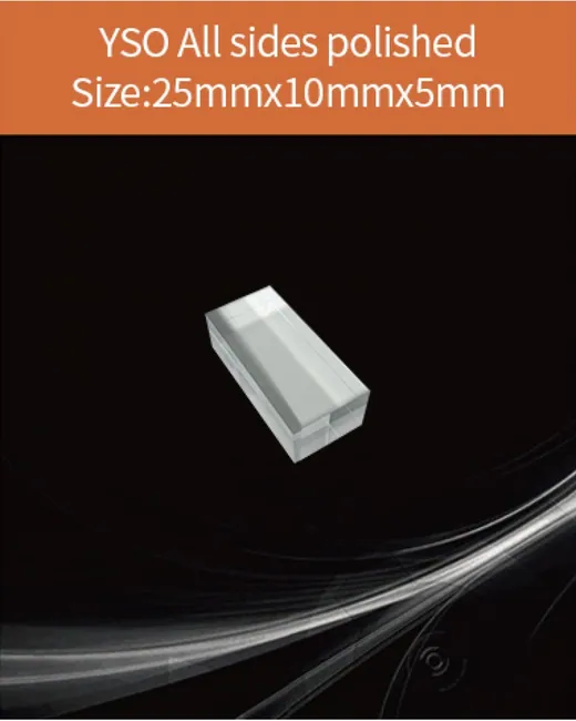 25x10x5mm all sides polished scintillation crystal by EPIC Crystal
