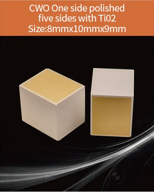 8x10x9 mm packed with reflective coating scintillation crystal by EPIC Crystal
