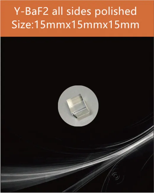 15x15x15mm all sides polished scintillation crystal by EPIC Crystal