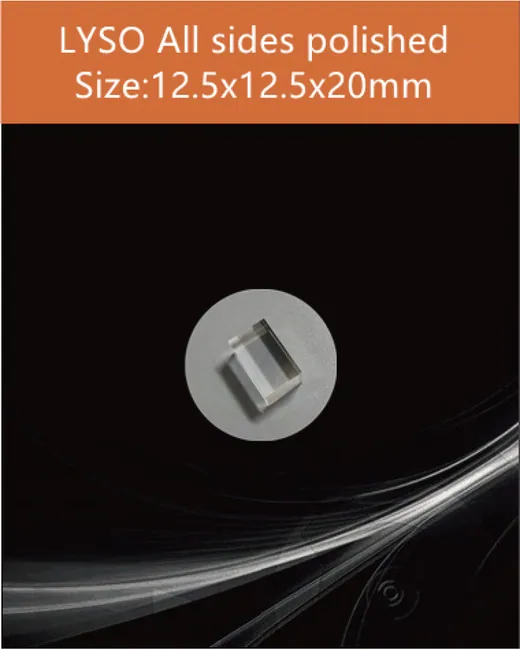 12.5x12.5x20 mm all sides polished scintillation crystal by EPIC Crystal