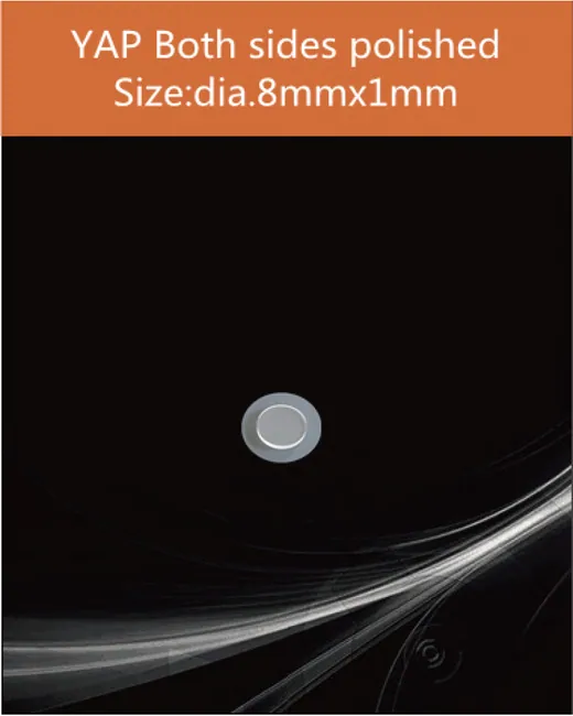 YAG(Ce) / YAP(Ce) YAP:Ce dia.8x1mm scintillation crystal by EPIC Crystal