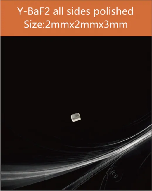 2x2x3mm all sides polished scintillation crystal by EPIC Crystal