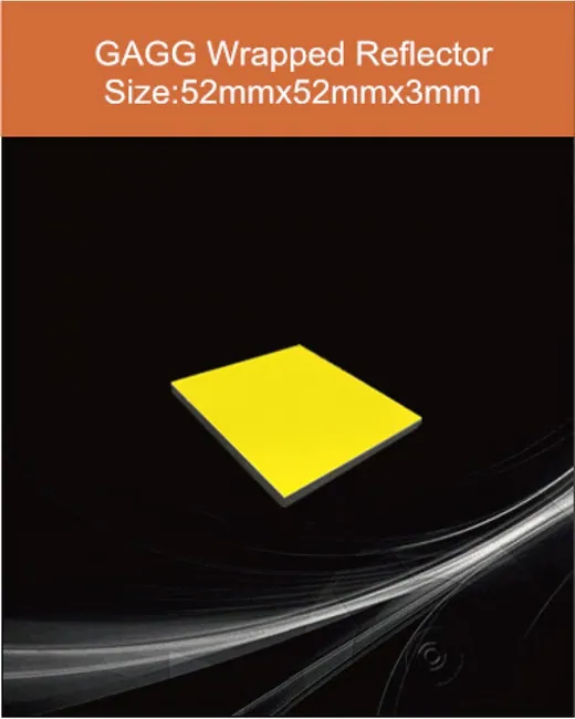 GAGG-Scintillator- 52x52x3mm scintillation crystal by EPIC Crystal