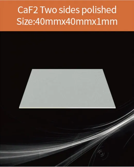 40x40x1mm both sides polished scintillation crystal by EPIC Crystal