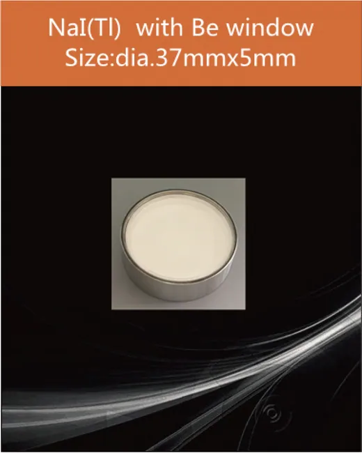 NaI(Tl) di37x5mm with Be window scintillation crystal by EPIC Crystal