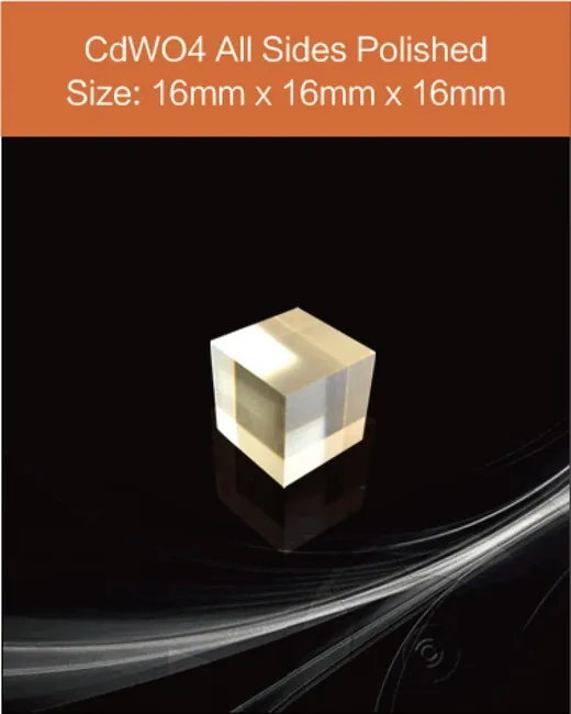 16mm x 16mm x 16mm scintillation crystal by EPIC Crystal