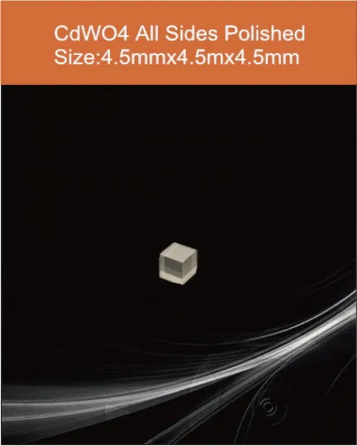 4.5x4.5x4.5mm all sides polished scintillation crystal by EPIC Crystal