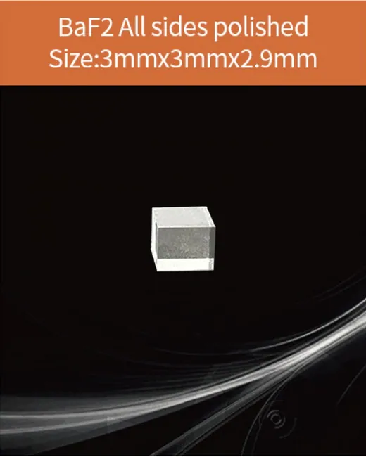 3x3x2.9mm all sides polished scintillation crystal by EPIC Crystal