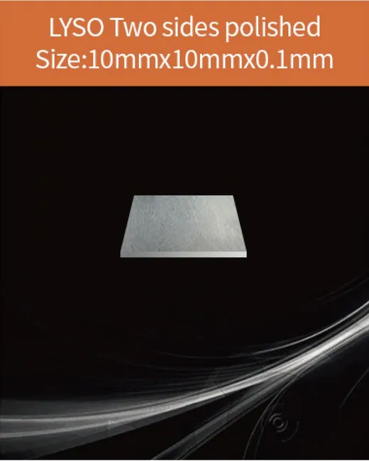 10x10x0.1 mm both sides polished scintillation crystal by EPIC Crystal