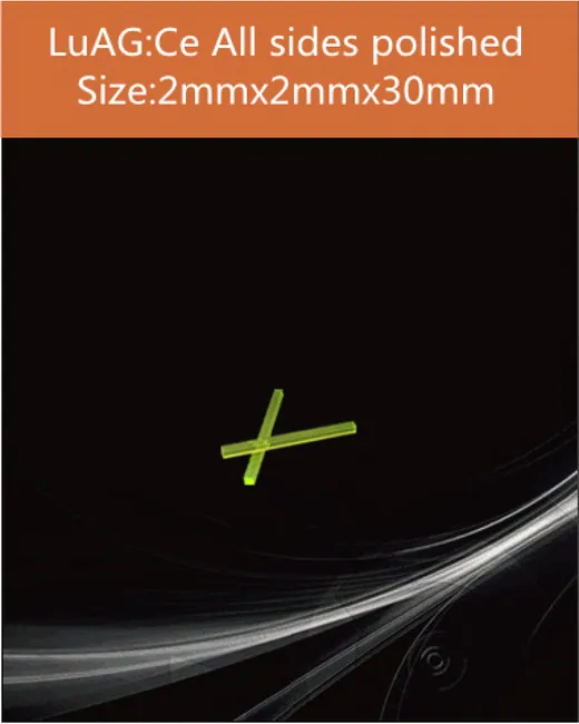 LuAG 2x2x30mm scintillation crystal by EPIC Crystal