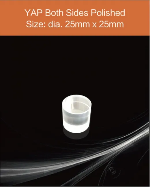 YAG(Ce) / YAP(Ce) YAP:Ce 25mm x 25mm scintillation crystal by EPIC Crystal