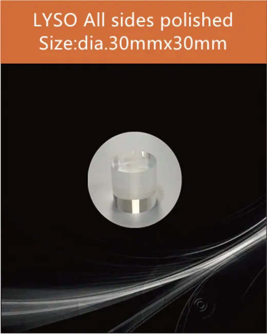 diameter 30x30 mm all sides polished scintillation crystal by EPIC Crystal