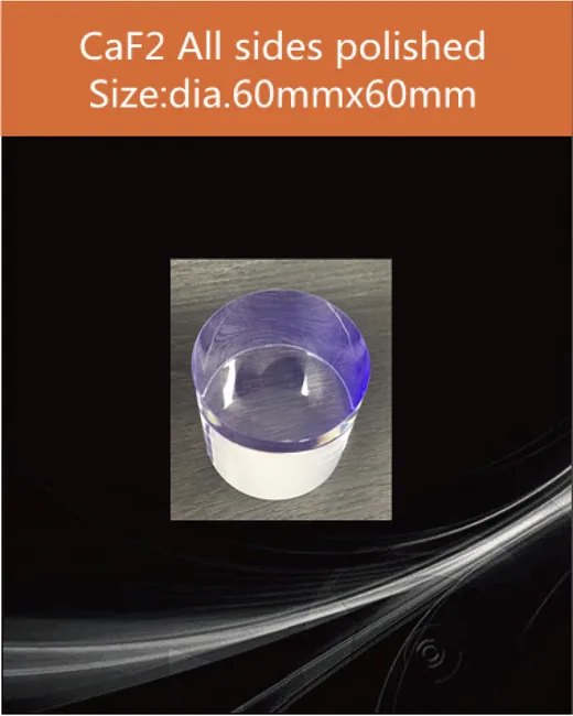 CaF2(Eu) / BaF2 dia.60x60mm scintillation crystal by EPIC Crystal