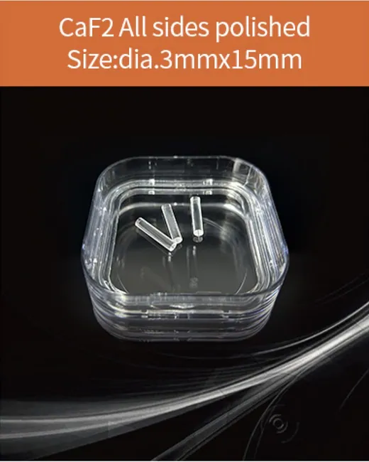 diameter 3x15mm all sides polished scintillation crystal by EPIC Crystal
