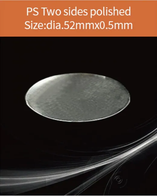 Plastic dia.52x0.5mm scintillation crystal by EPIC Crystal
