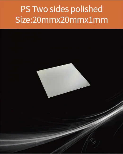 Plastic 20x20x1mm scintillation crystal by EPIC Crystal