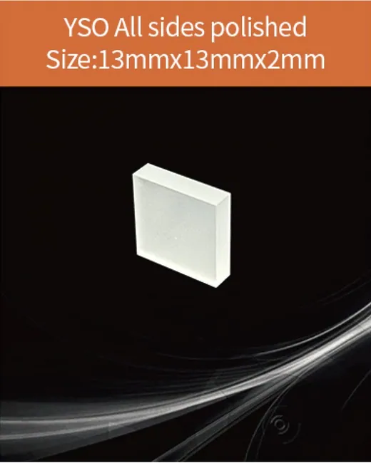 13x13x2mm scintillation crystal by EPIC Crystal