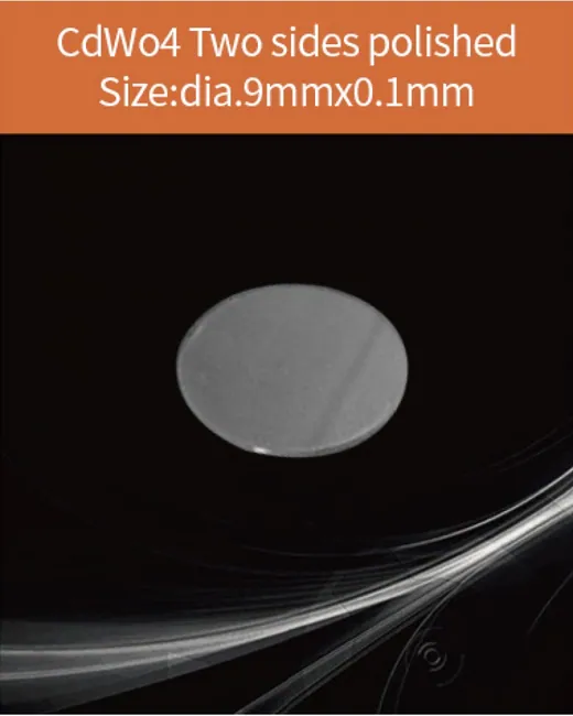 YAG(Ce) / YAP(Ce) YAP:Ce diameter 9x0.1mm scintillation crystal by EPIC Crystal