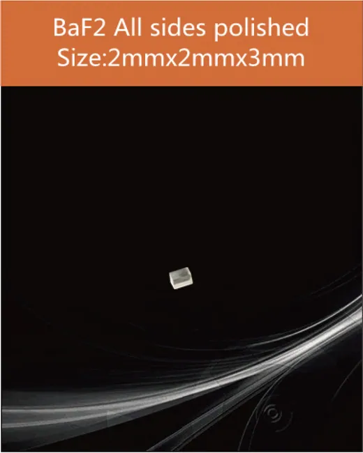 2x2x3mm all sides polished scintillation crystal by EPIC Crystal