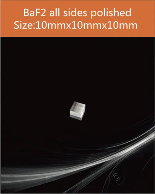 10x10x10mm all sides polished scintillation crystal by EPIC Crystal