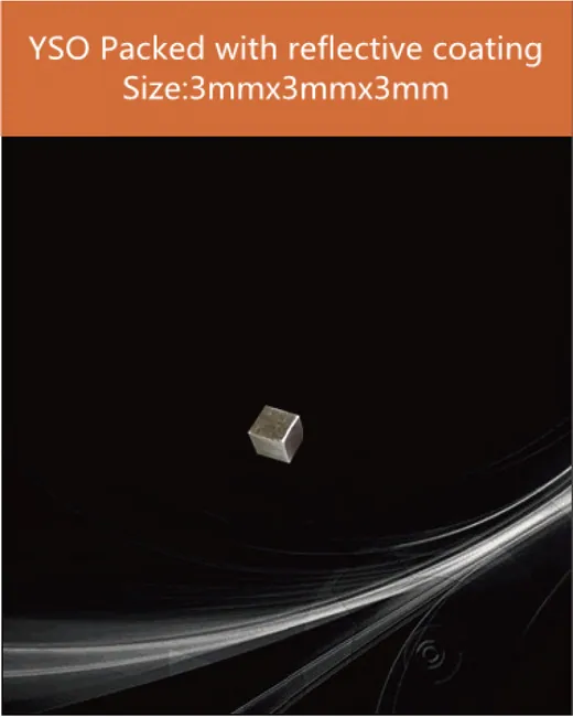 YSO(Ce) YSO Ce scintillation crystal, Cerium doped Silicate Yttrium scintillat scintillation crystal by EPIC Crystal