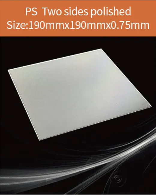 Plastic 190x190x0.75mm scintillation crystal by EPIC Crystal