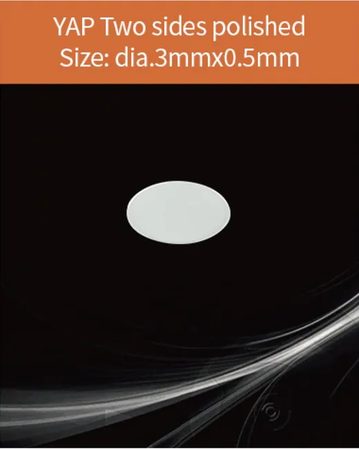 YAG(Ce) / YAP(Ce) YAP:Ce dia. 3x0.5mm scintillation crystal by EPIC Crystal