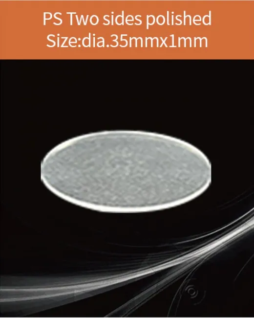 Plastic diameter 35x1mm scintillation crystal by EPIC Crystal