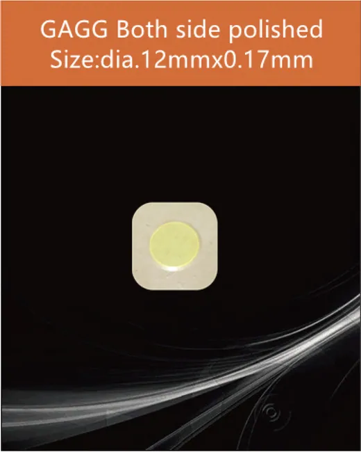 GAGG-Scintillator-dia.12x0.17mm scintillation crystal by EPIC Crystal