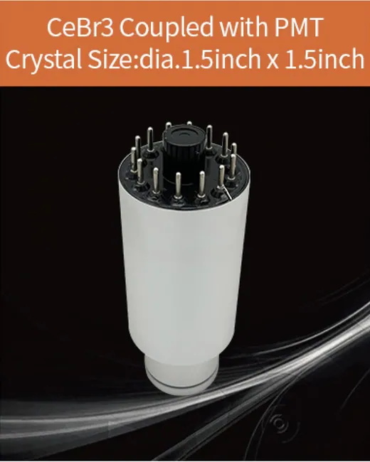 LaBr3 / CeBr3 ECB-D38H38/2T01 scintillation crystal by EPIC Crystal