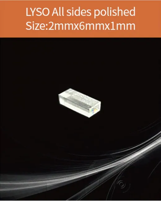 LYSO all sides polished 2x6x1mm scintillation crystal by EPIC Crystal