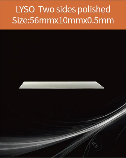 56x10x0.5mm both sides polished scintillation crystal by EPIC Crystal