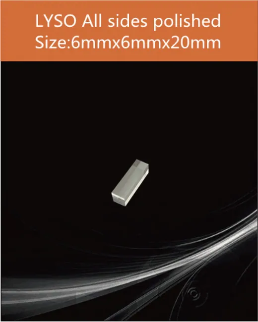 6x6x20mm all sides polished scintillation crystal by EPIC Crystal