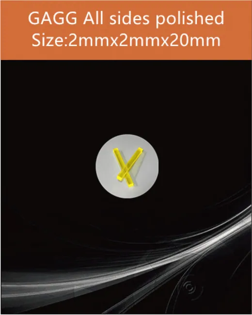 GAGG-Scintillator-2x2x20mm scintillation crystal by EPIC Crystal