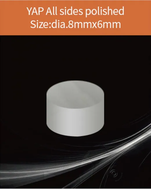 YAG(Ce) / YAP(Ce) YAP:Ce diameter 8x6mm scintillation crystal by EPIC Crystal