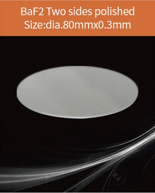 diameter 80x0.3mm both sides polished scintillation crystal by EPIC Crystal