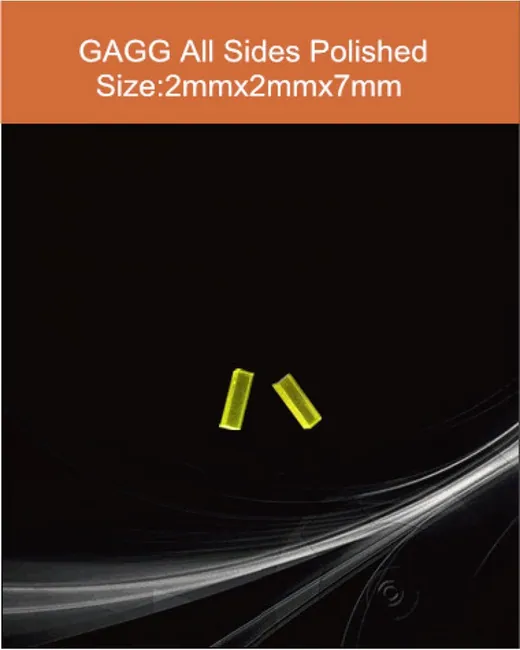 GAGG(Ce) 2x2x7mm scintillation crystal by EPIC Crystal