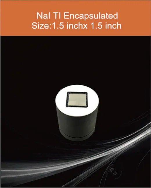 NaI(Tl) diameter 1.5 inch x 1.5 inch scintillation crystal by EPIC Crystal